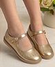 Babyoye Buckle Closure Closed Toe Ballerinas - Rose Gold