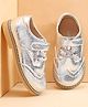 Babyoye Velcro Closure Solid Loafers - Silver