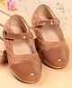 Babyoye Velcro Closure Solid Ballerina - Brown
