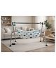 My Cradlle The Cradlle for Genius Automatic Electric Swing Cradle With Folding Square Pipe | Stainless Steel Ghodiyu - Blue Square - Clothe Joli (Colour May Vary)