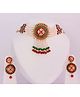 Milyra Stones Pearls & Stone Embellished Jewellery  Set - Multi Colour