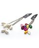Milyra Set Of 2 Shells Embellished Tassels Detailed Hair Clips - Multi Colour