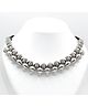 Milyra Oxodized Beads Detailed Necklace - Silver