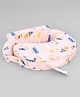 Babyhug Cotton Feeding Pillow With Belt Transport Print - Peach | Fits upto waist size 36 inches