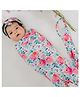 The Plush Club Pinkrose Swaddle and Bow Set - Pink
