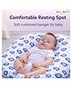 NeonateCare Baby Nest Soft Lounger for Newborns and Infants- Blue and Red Lion Print