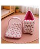 NeonateCare 2 in 1 Baby Sleeping Bag | Mosquito Net bedding set | Newborn Soft Breathable Cotton Sleeping Wrapper -Pink elephant Mosquito net and Sleeping Bag
