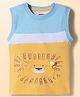 Babyhug Cotton Knit T-Shirt Sleeveless with Graphic Print Multi Color 6-9 Months