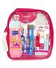 Duvon Plus Disney Princess Kids Bath & Oral Care Gift Set | Shower Gel, 2 Extra-Soft Toothbrushes with Hair Pins, Lip Balm & Nail Polish with Travel Bag | For Girls 3+ Years