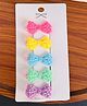 Radhya accessories Set Of 5 Polka Dot Designed Bow Applique Hair Clips - Multi colour
