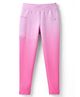 Pine Active Knit Full Length  Leggings With Ombre Effect  - Pink