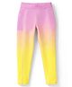 Pine Active Knit Full Length Leggings With Ombre Effect - Pink