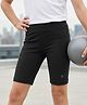 Pine Active Knit Ultra Comfort way Stretch Aero Soft Cycling Shorts Solid Colour - Black