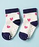 Mustang Knit Ankle Length Striped Socks With Polka Dots Design ( Colour May Vary )