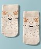 Mustang Socks With Deer Design - Beige