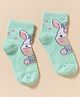Mustang Knit Ankle Length Socks with Unicorn Design - Mint