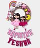 Fab Feltro Beautiful Doll Siblings Personalised Felt Kids Jute Hanging - Multicolor