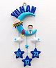 Fab Feltro Astronaut in Space with Moon and clouds , Personalised Felt Kids Décor