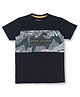 Pepe Jeans Cotton Knit Half Sleeves T-Shirt Brand Name Print - Black