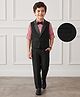 Mark & Mia Cotton Woven Full Sleeves 3 Piece Checked Party Suit With Bow - Multicolor