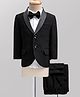 Mark & Mia Woven Full Sleeves Solid 3 Piece Party Suit With Bow - Multicolor