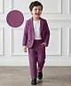 Mark & Mia Woven Solid T-Shirt & Trouser with Full Sleeves Blazer - Multicolor