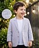 Mark & Mia Cotton Woven Full Sleeves Solid Party Wear Blazer With T-Shirt - Grey & White
