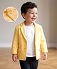 Mark & Mia Woven Full Sleeves Solid Blazer With Inner Tee - Multicolor