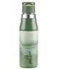 Milton Steel Sublime 600 Thermoware I PU Insulated Water Bottle 500 ml, Leak Proof Flip Top Lid I for Office, Gym, School I Green
