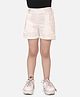 Cutiekins Cotton Woven Mid Rise Solid Shorts - White