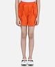 Cutiekins Cotton Woven Frill Detailed Mid Rise Shorts - Orange