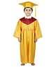 Sarvda Graduation Gown Costume With Sash - Yellow