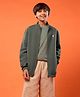 Technosport Knit Full Sleeves Solid Light Winter Jacket - Olive Green
