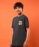 Technosport Knit Half Sleeves Make Your Move Text Printed Quick Dry Tee - Grey