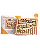 YAMAMA Wooden Magnetic Maze Board Game Toys For Kids, Marble Run Challenge Children's Magnetic Maze Toys, Fun and Educational Puzzle Games for Toddlers, Wooden Color and Number Maze Toys - Multicolor
