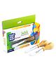 Dabble Jumbo Paint Brush Set - Easy Grip First Paint Brush For Toddlers - 2-in-1 Pack