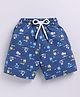 Kidcity Cotton Knit Tropcal Theme Printed Shorts - Navy Blue