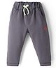 Mini Taurus Looper Knit Full Length Lounge Pant with Hippo Patch - Grey