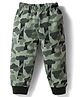 Mini Taurus Looper Knit Full Length Printed Lounge Pant - Olive Green