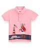 U.S. Polo Assn. Kids Cotton Knit Half Sleeves Light House Polo Tee - Pink