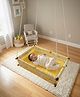NEW COMERS Baby Sleeping Jhula , Ceiling Hanging Cradle with Mosquito Net & Comfort Bed -Yellow