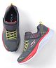 Skechers Velcro Closure Printed Sports Shoes - Charcoal Grey