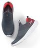 Skechers Slip On Solid Casual Shoes - Charcoal Grey