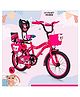 Hi-Fast 16 inch Kids Cycle for Boys & Girls 4 to 7 Years with Back Seat, Pink
