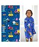 MumsLap Cotton Woven Vehicles Designed Bath Towel - Blue