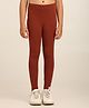 Robinbosky Cotton Elastane Knit Solid Leggings - Almonds