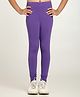 Robinbosky Cotton Elastane Knit  Solid Leggings - Purple