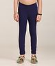 Robinbosky Cotton Elastane Knit  Solid Leggings - Ink blue