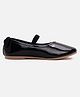 Aria+Nica Solid Slip On Ballerinas - Black