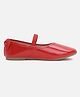Aria+Nica Solid Slip On Ballerinas - Red